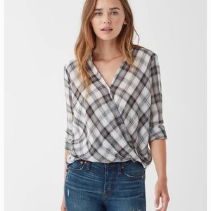 Splendid Surplice Long Sleeve Top